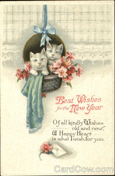 Best Wishes For The New Year Cats