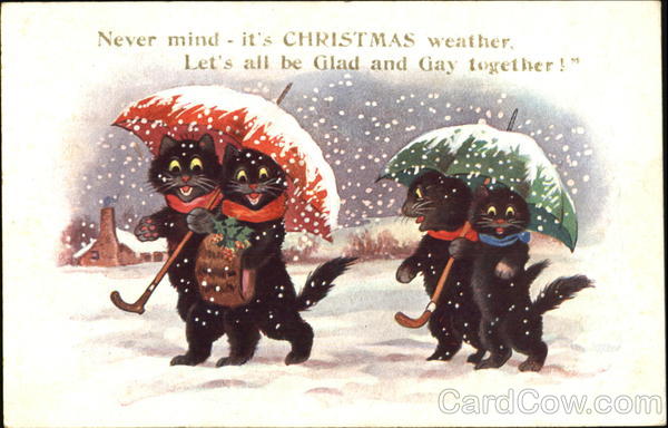 Never Mind Itds Christmas Weather Cats
