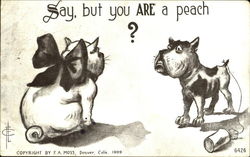 Say But You Are A Peach Postcard