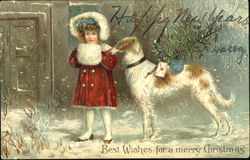 Best Wishes For A Merry Christmas Postcard