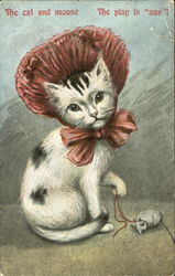 The Cat And Mouse The Play Is Aus! Postcard