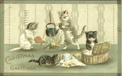 Christmas Greetings Postcard