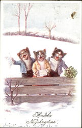 Herzliche Neujahrsgrusse Postcard