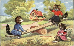 Jeu Champetre Postcard