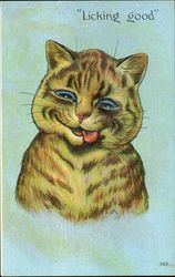 Licking Good Cats Postcard Postcard