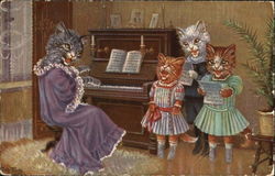 A Mewsical Party Cats Postcard Postcard