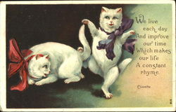 Dancing Cats Postcard