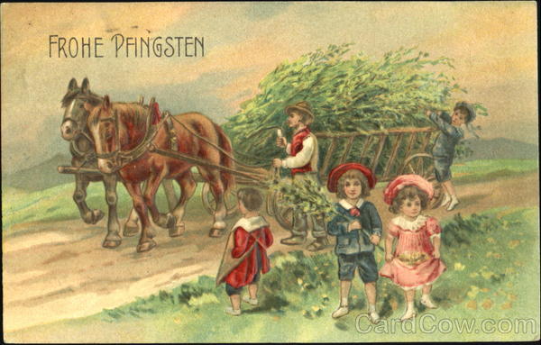 Frohe Pfingsten Horses