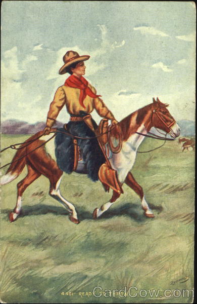 Ready To Throw Cowboy Western