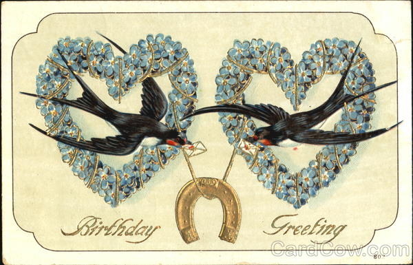 Birthday Greeting Birds