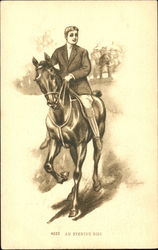 An Evening Ride Postcard