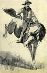 Cowboy Postcard