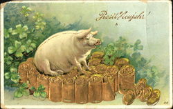 Prosit Neujahr! Postcard