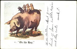 On The Hog Postcard