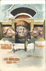 Pigs Postcard