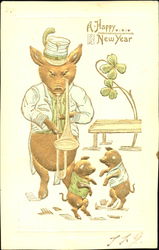 A Happy New Year Postcard