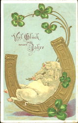 Viel Gluck Zum Neuen Jahre Postcard