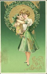 Erin Go Bragh Pigs Postcard Postcard