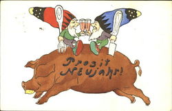 Prosit Neujahr! Postcard