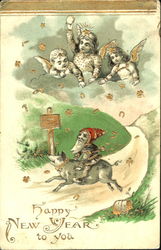 Happy New Year To You Postcard