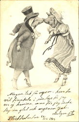 Dancing Couple Postcard