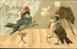 A Birthday Greeting Postcard