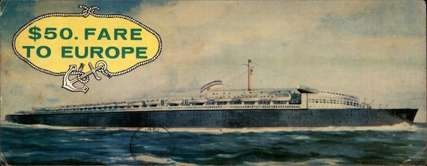 $50 Fare To Europe Cruise Ships