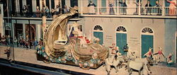 Mardi Gras On Royal Street 1900, Musee Conti  Large Format Postcard
