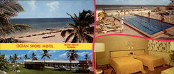 Ocean Shore Motel, 186th Street Large Format Postcard