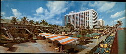 Fabulous Americana Hotel Miami Beach, FL Large Format Postcard Large Format Postcard