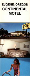Continental Motel, 390 E. Broadway Eugene, OR Large Format Postcard Large Format Postcard