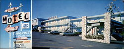 The Dunes Motel, 8905 S. W. 30th Off Borbur Blvd Portland, OR Large Format Postcard Large Format Postcard