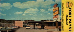 Black's Motel & Restaurant, 1828 Gault Ave. N Large Format Postcard