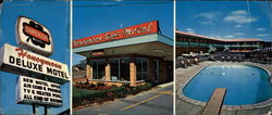Honeymoon De Luxe Motel, 6734 Pine Avenue Large Format Postcard