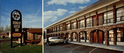 Round-Up Motor-Inn Large Format Postcard