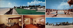 Palm's By The Sea Resort Motor Inn, 501 North Miramar Ave Large Format Postcard