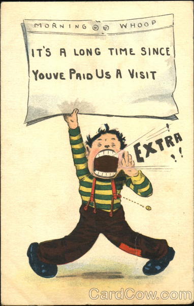 It's A Long Time Since You've Paid Us A Visit Comic, Funny