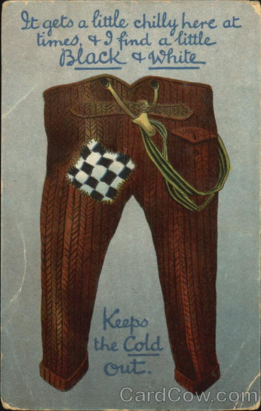 It Gets A Little Chilly Here At Times, & I Find A Little Black & White Keeps The Cold Out