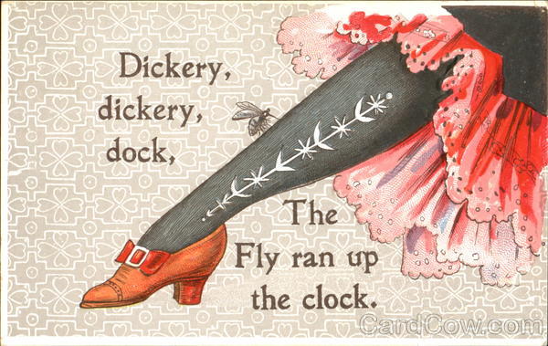 Dickery, Dickery, Dock The Fly Ran Up The Clock Comic, Funny