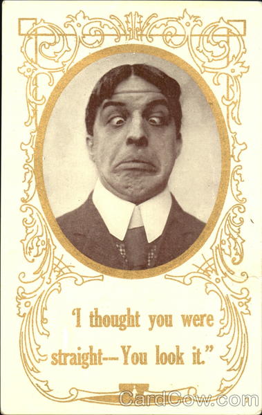 I Thought You Were Straight-You Look It Comic, Funny