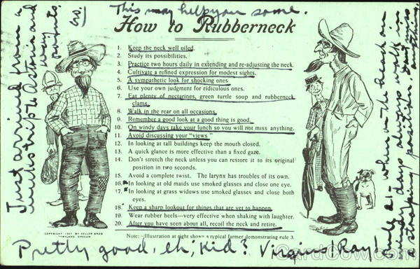 How To Rubberneck Comic, Funny