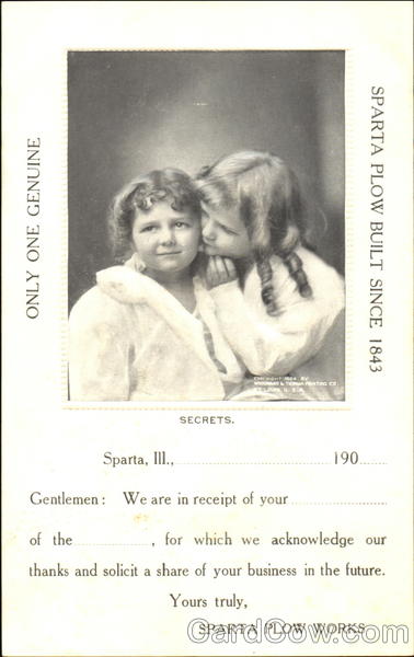 Sparta Plow Works Illinois Advertising