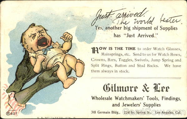 Gilmore & Lee, Watchmakers Los Angeles California Advertising