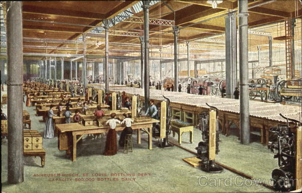 Anheuser Busch Bottling Dept. St. Louis Missouri Advertising