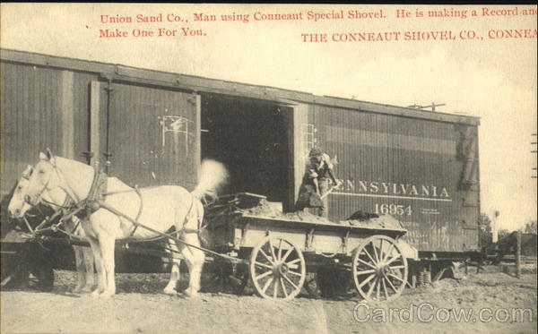 Union Sand Co. Conneaut Shovel Co. Ohio Advertising