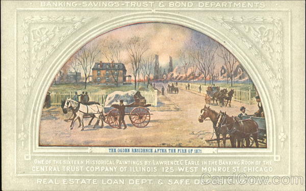 The First Bridge Across The Chicago River Advertising