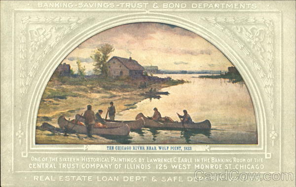 The Chicago River Near Wolf Point Advertising