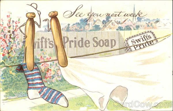 Swift's Pride Soap Clothesline Advertising