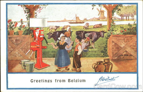Greetings From Belgium Melotte Advertising
