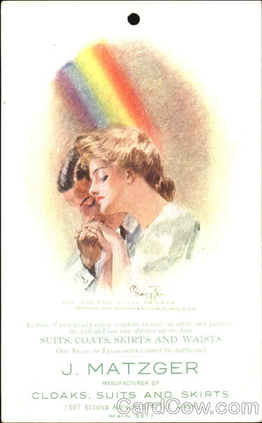 J. Matzger, 1307 Second Avenue Seattle Washington Advertising